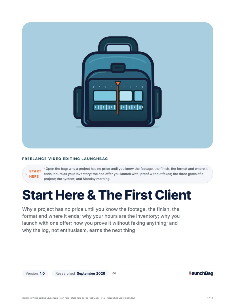 Start Here & The First Client: preview