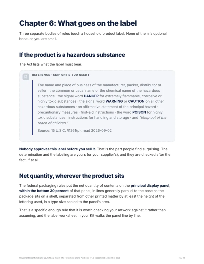The Product, Label & Batch Kit: preview