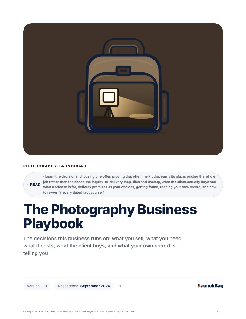 The Photography Business Playbook: preview