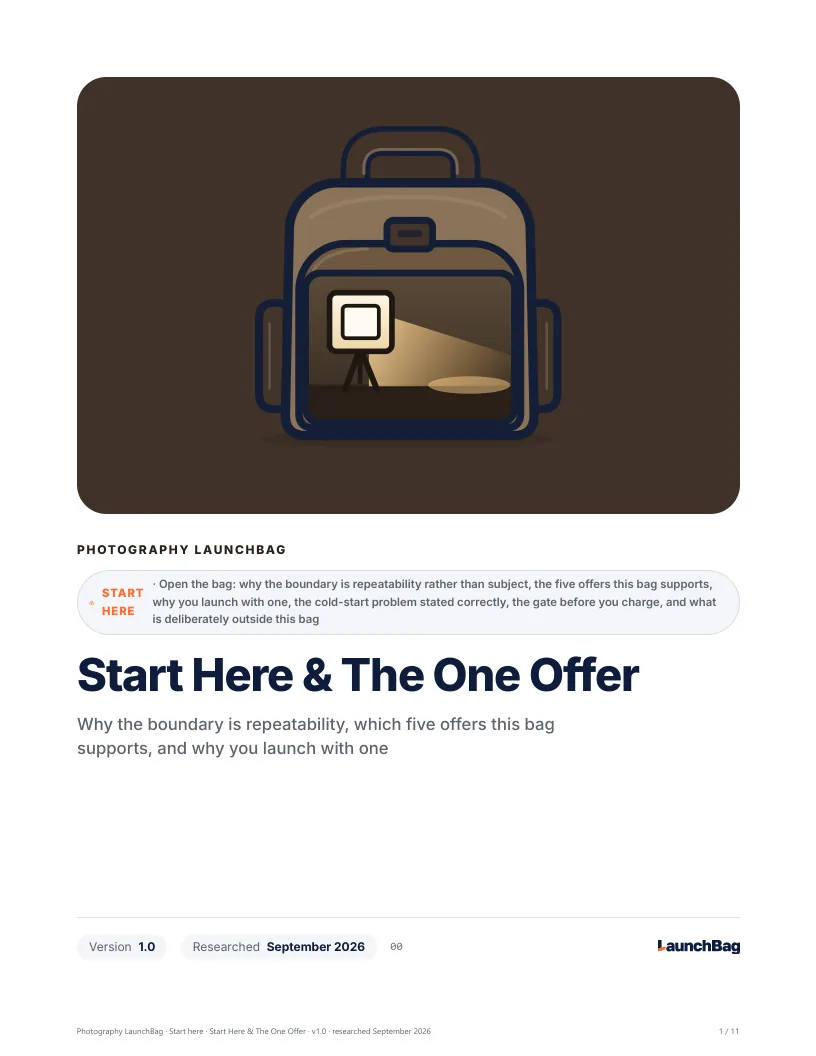 Start Here & The One Offer: preview
