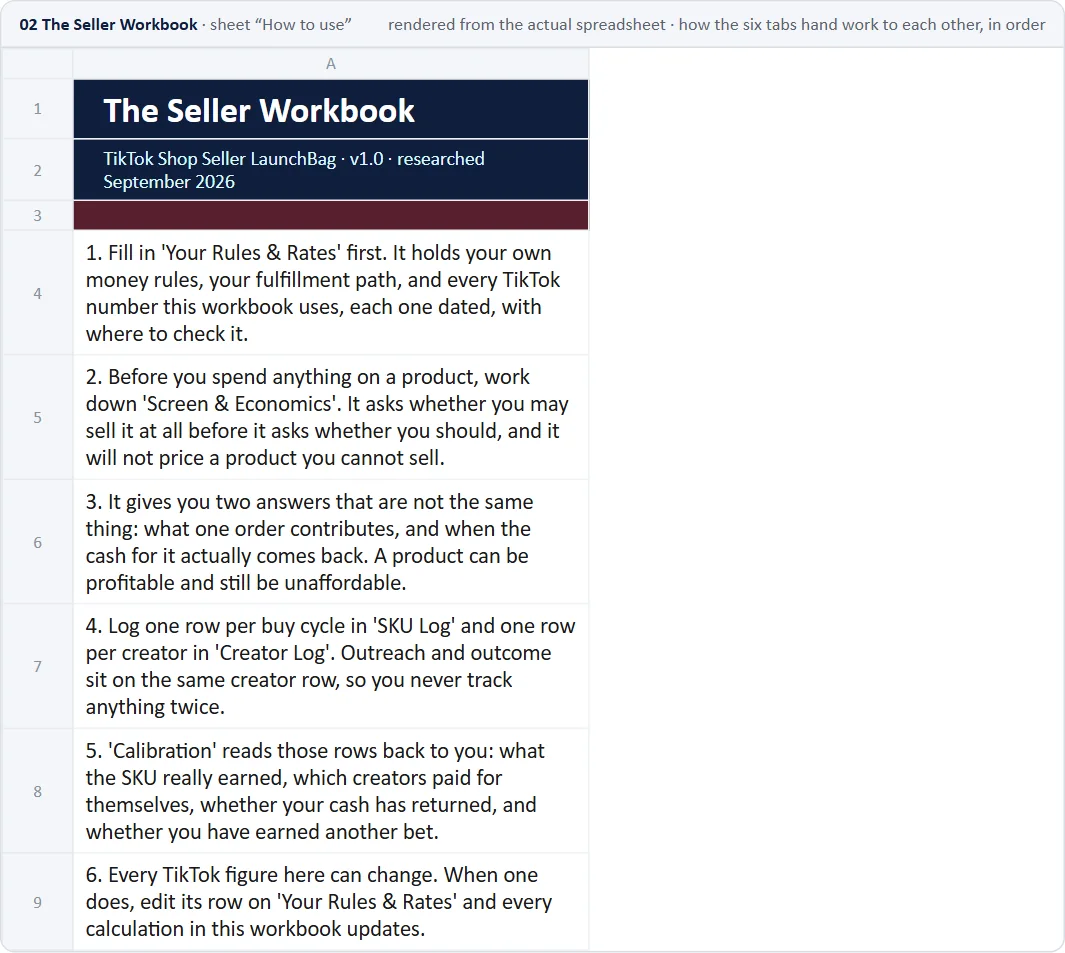 The Seller Workbook: preview